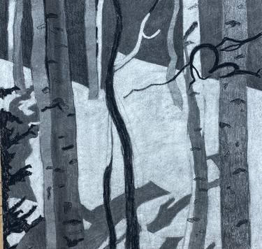 Original Abstract Tree Drawings by Meredith Nemirov