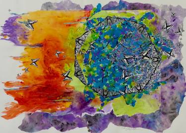 Original Abstract Collage by Stacey Clarfield Newman