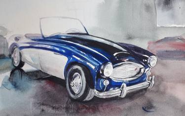 Print of Car Paintings by Kesan Oksana Khyzhniak