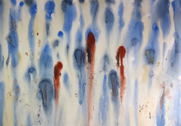 Original Abstract Animal Painting by Kesan Oksana Khyzhniak