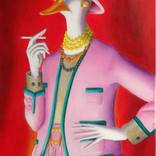 Duck dressed as Coco Chanel by Reinhard Schlüter