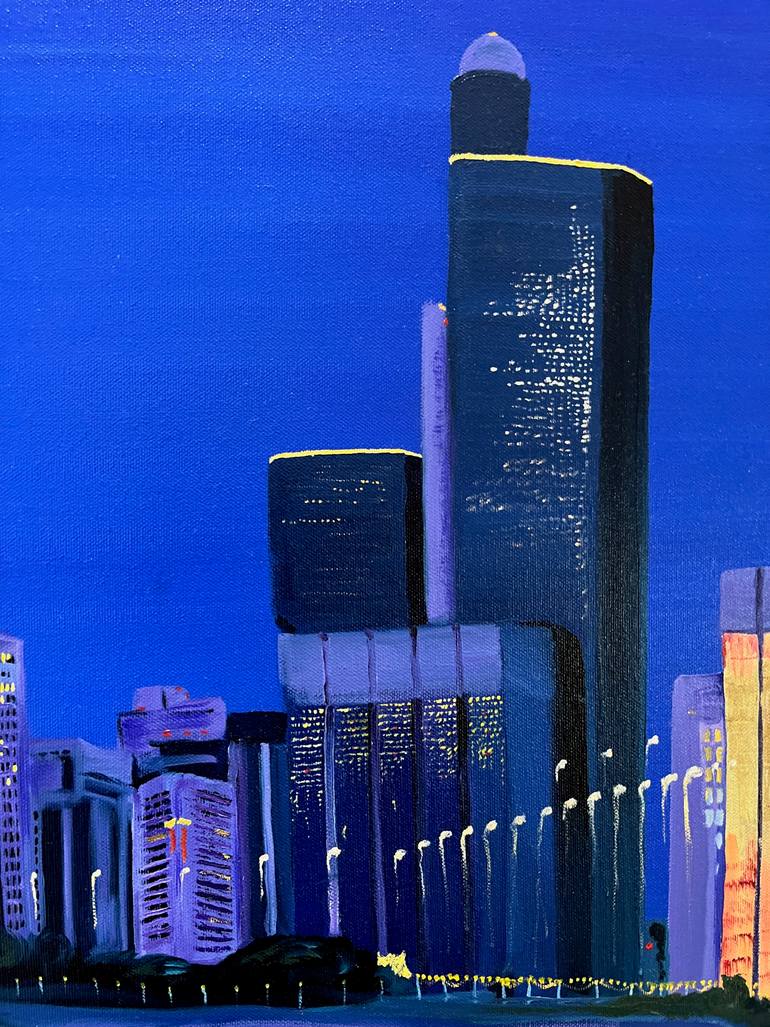Original Realism Cities Painting by Claudia Luethi Alias Abdelghafar