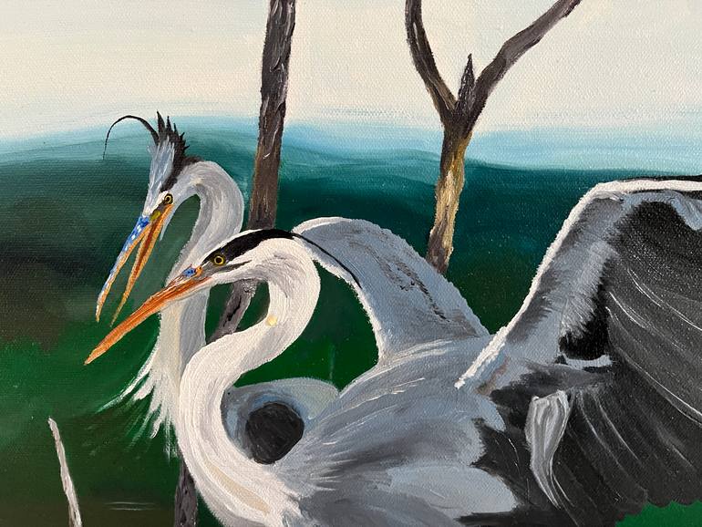 Original Realism Landscape Painting by Claudia Luethi Alias Abdelghafar