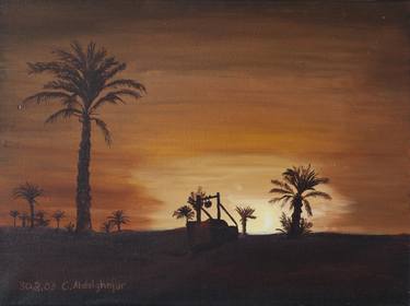 Original Realism Landscape Paintings by Claudia Luethi alias Abdelghafar