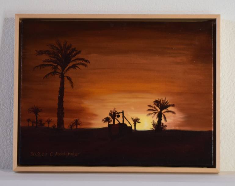 Original Realism Landscape Painting by Claudia Luethi alias Abdelghafar