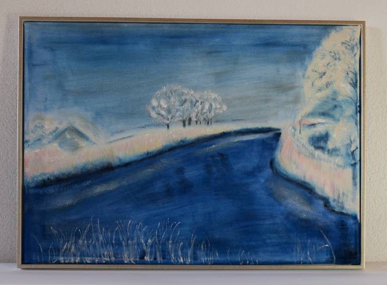 Original Realism Landscape Painting by Claudia Luethi Alias Abdelghafar