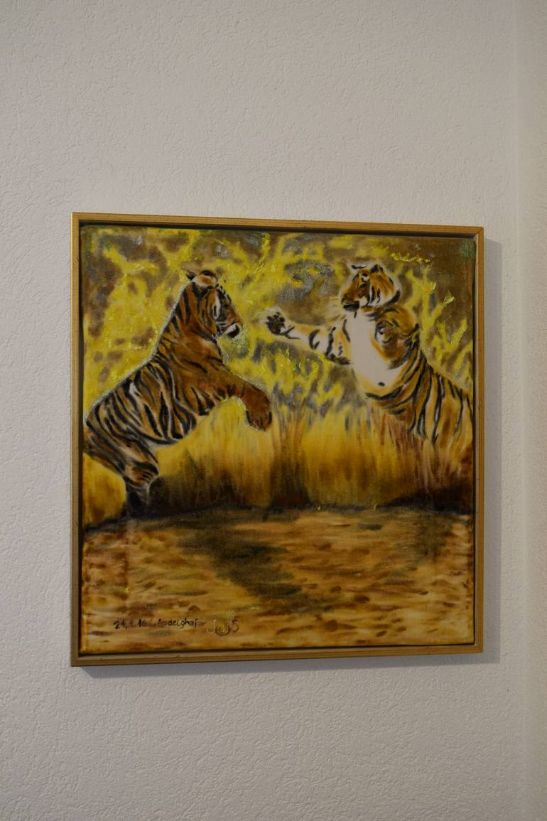 Original Realism Animal Painting by Claudia Luethi Alias Abdelghafar