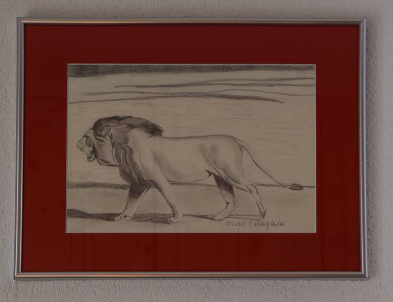 Original Realism Animal Drawing by Claudia Luethi alias Abdelghafar