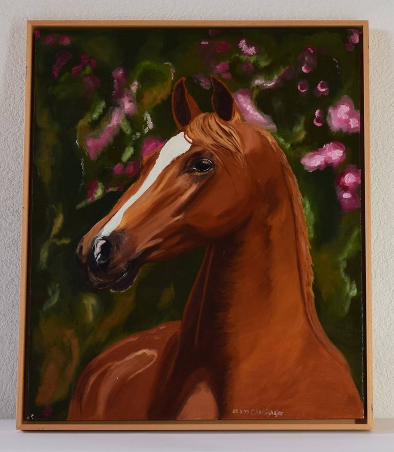 Original Realism Animal Painting by Claudia Luethi alias Abdelghafar