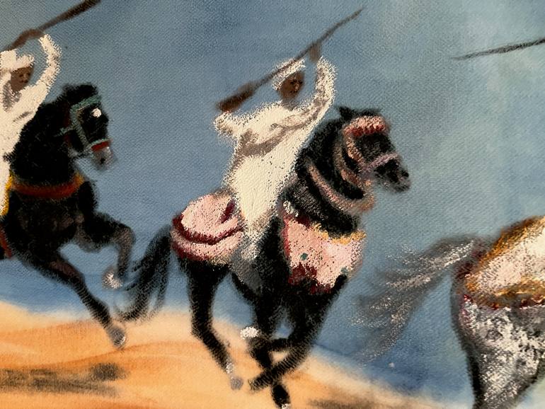 Original Realism Horse Painting by Claudia Luethi Alias Abdelghafar