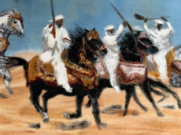 Original Realism Horse Painting by Claudia Luethi Alias Abdelghafar