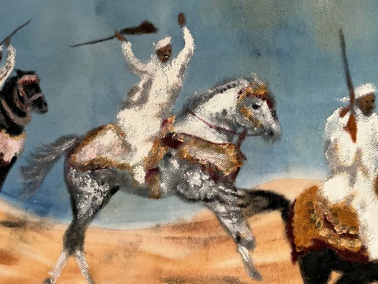 Original Realism Horse Painting by Claudia Luethi Alias Abdelghafar