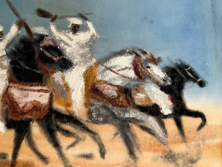 Original Realism Horse Painting by Claudia Luethi Alias Abdelghafar