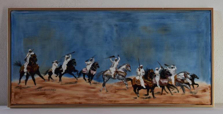 Original Realism Horse Painting by Claudia Luethi alias Abdelghafar
