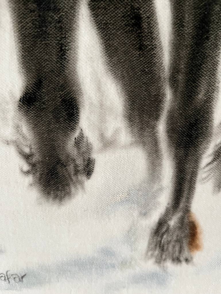 Original Realism Horse Painting by Claudia Luethi Alias Abdelghafar
