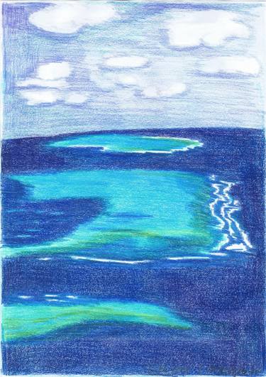 Print of Seascape Drawings by Claudia Luethi alias Abdelghafar