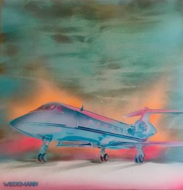 Original Airplane Paintings by Claudia Duran