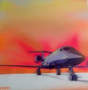 Original Airplane Paintings by Claudia Duran