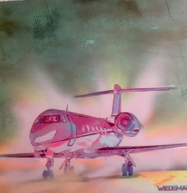 Original Airplane Paintings by Claudia Duran