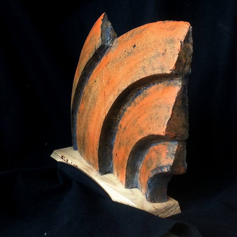 Original Abstract Nature Sculpture by Boruch Lev