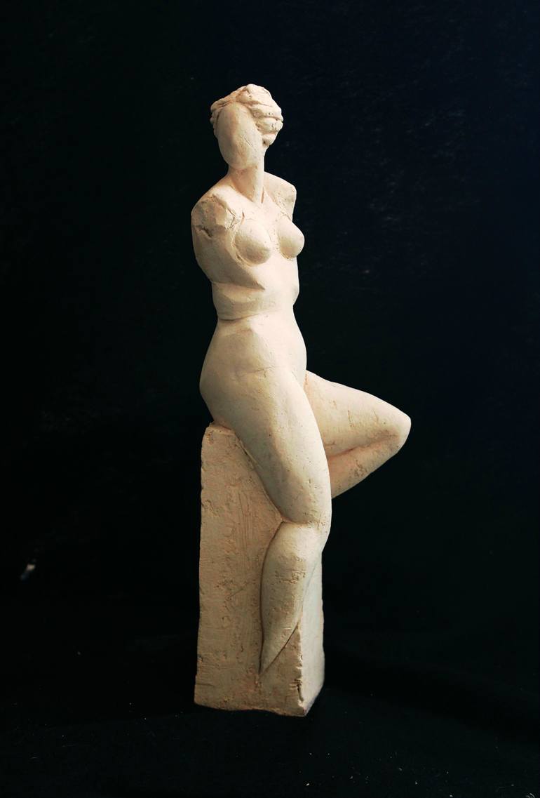 Original Art Deco Women Sculpture by Boruch Lev