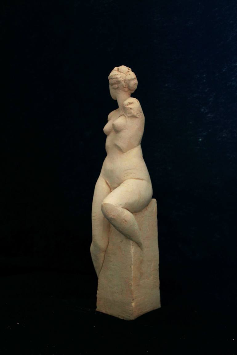 Original Art Deco Women Sculpture by Boruch Lev
