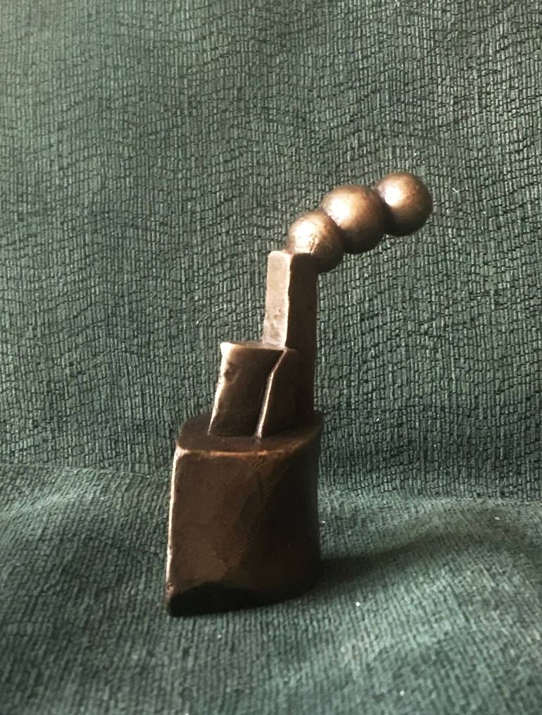 Original Art Deco Boat Sculpture by Boruch Lev