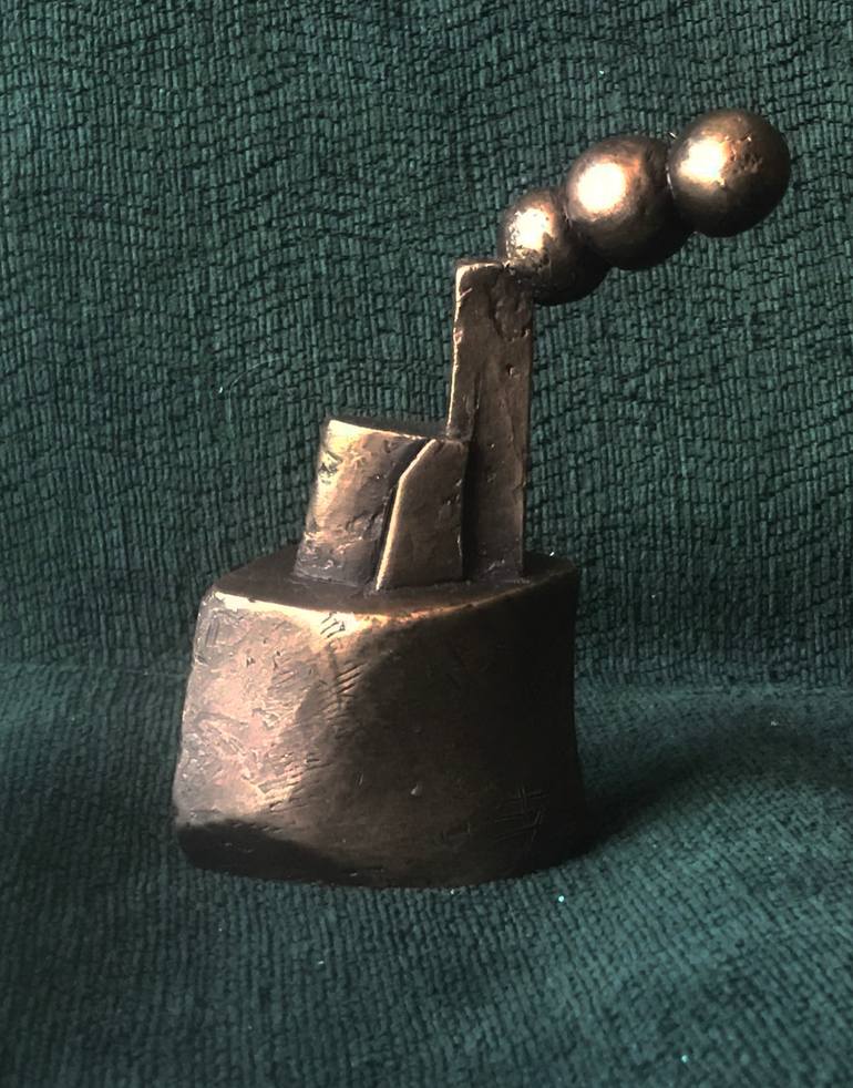 Original Art Deco Boat Sculpture by Boruch Lev