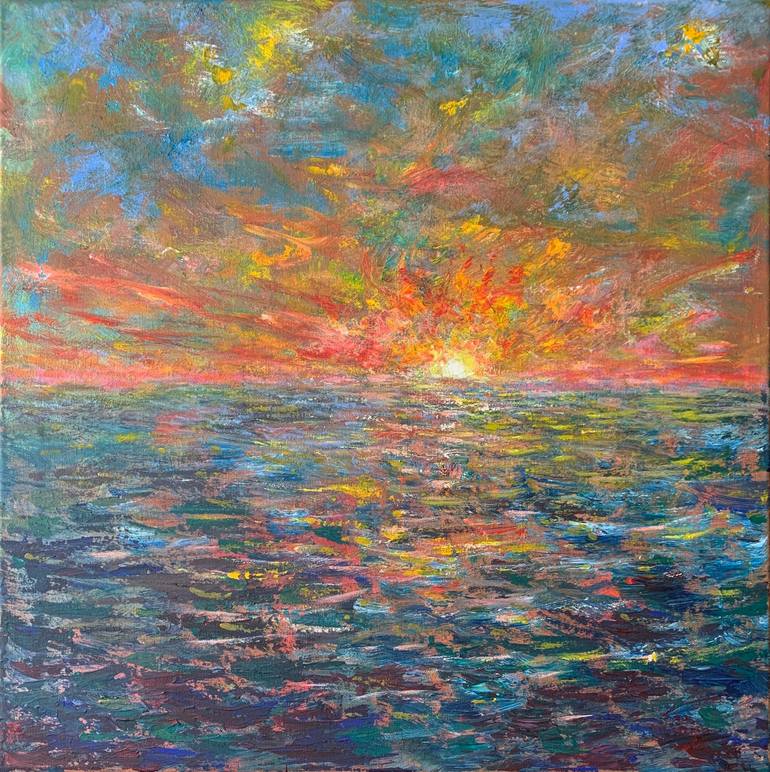 Sunrise Painting by Albert Safiullin | Saatchi Art