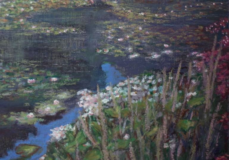 Original Impressionism Landscape Painting by Albert Safiullin