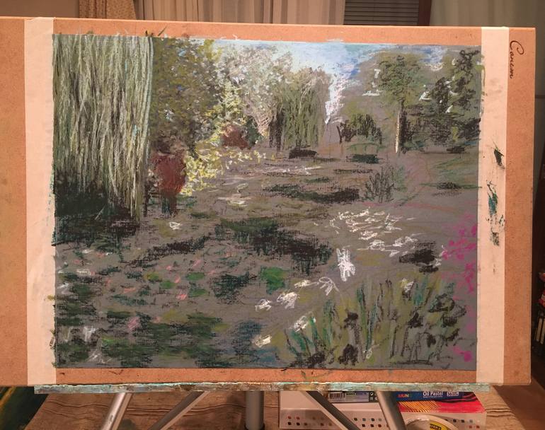 Original Impressionism Landscape Painting by Albert Safiullin