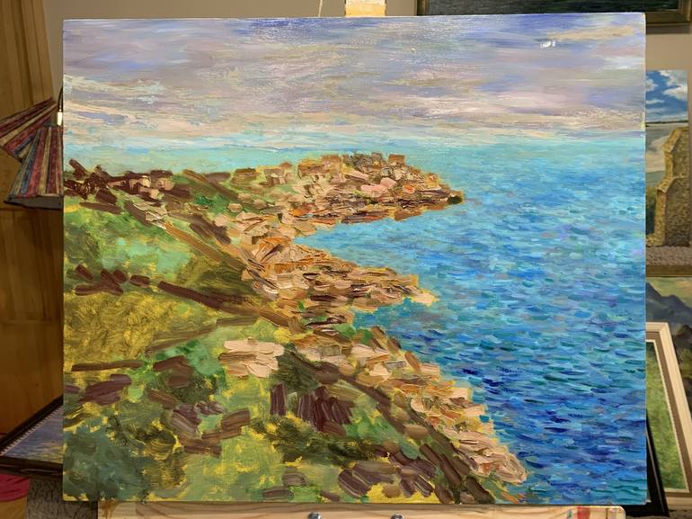 Original Impressionism Seascape Painting by Albert Safiullin