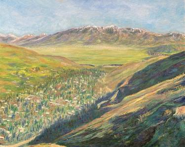 Mountain landscape. View of the Safedchashma (Samsoliq) village. №2 thumb
