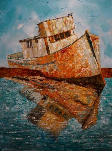 Print of Sailboat Paintings by Diptina Kothari