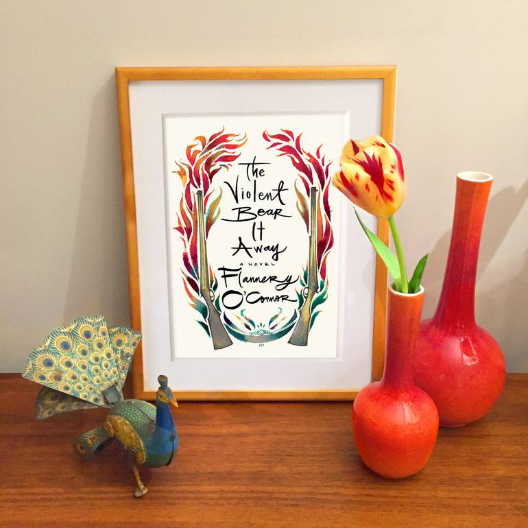 Original Folk Typography Mixed Media by Charlotte Strick