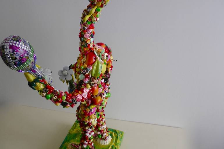 Original Art Deco Music Sculpture by Paolo Orlando