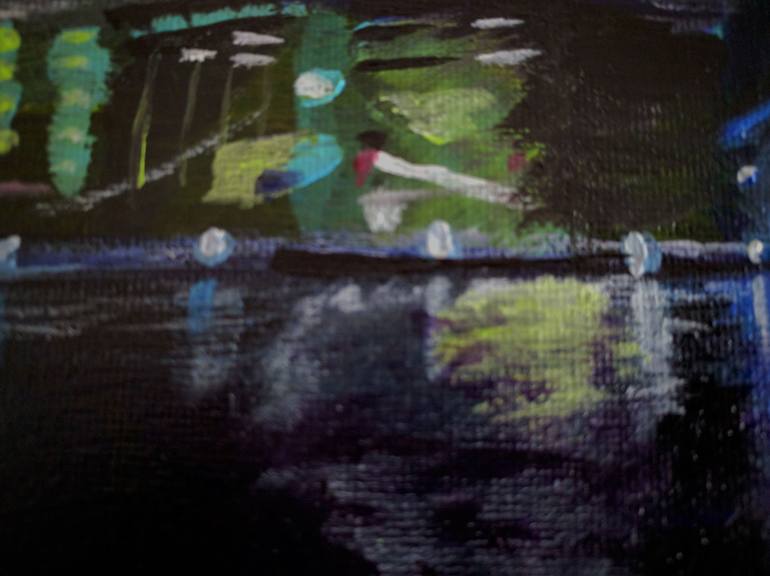 Original Abstract Cities Painting by Allison Gamblin