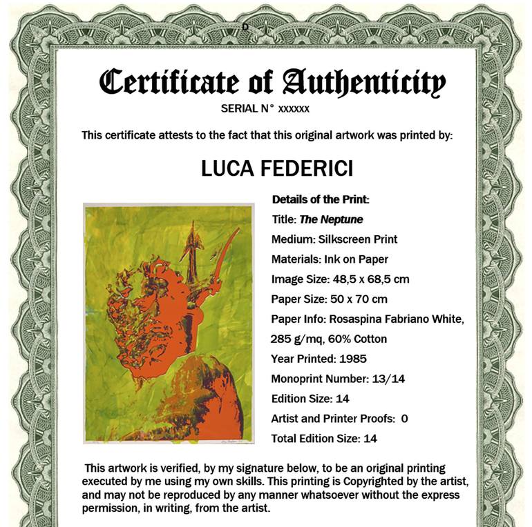 Original Classical mythology Printmaking by LUCA FEDERICI