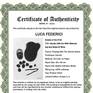 Certificate Of Authenticity