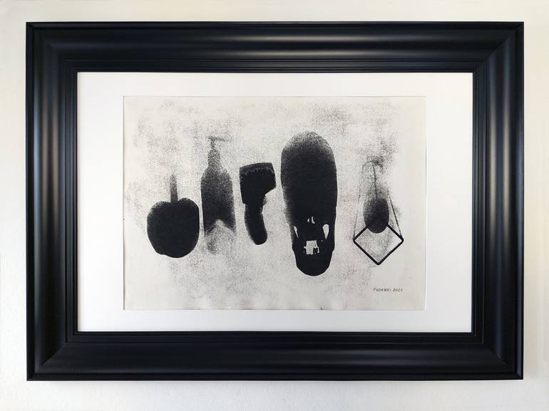 Original Atomic Shadows Still Life Printmaking by LUCA FEDERICI