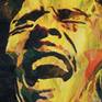 Particular with a more or less light impasto effect