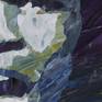 Particular with a more or less light impasto effect