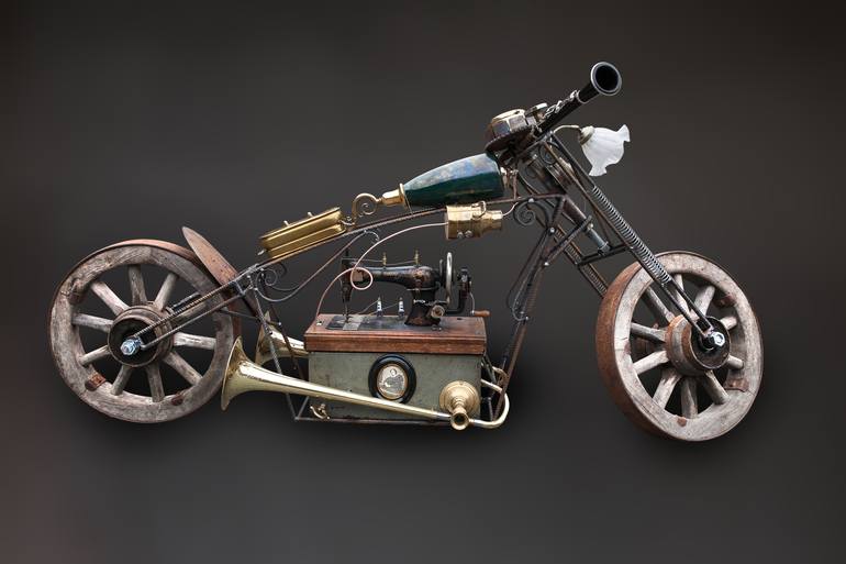 Original Conceptual Motorcycle Sculpture by Tobbe Malm
