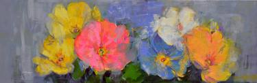 Original Expressionism Floral Paintings by Kemal Topcu