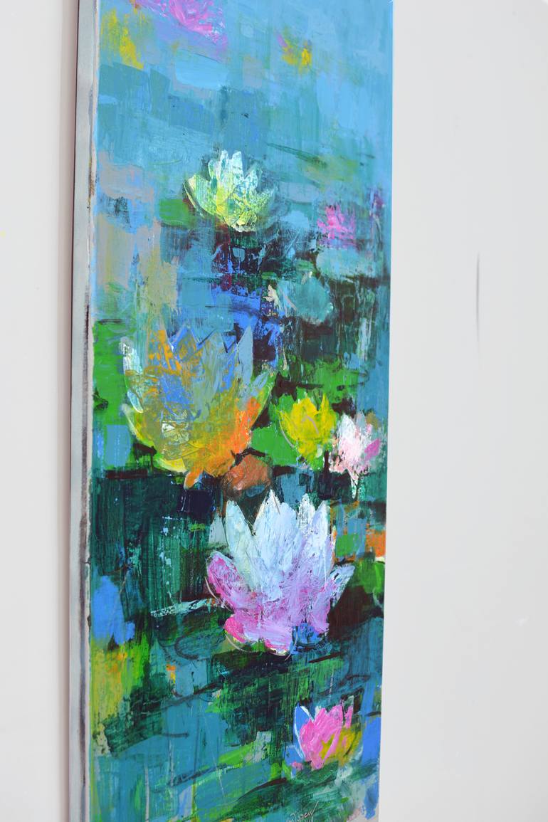 Original Floral Painting by Kemal Topcu