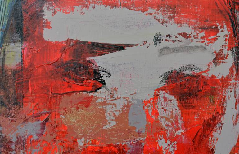 Original Abstract Expressionism Portrait Painting by Kemal Topcu