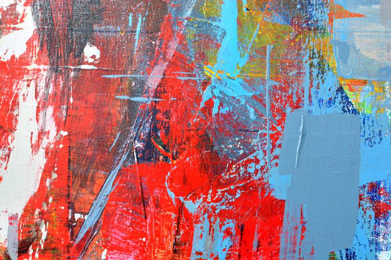 Original Abstract Expressionism Portrait Painting by Kemal Topcu