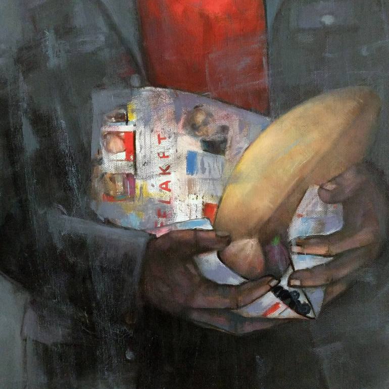 Original Conceptual Business Painting by Kemal Topcu