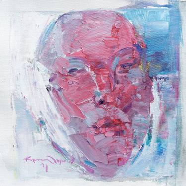 Original Abstract Expressionism Portrait Paintings by Kemal Topcu