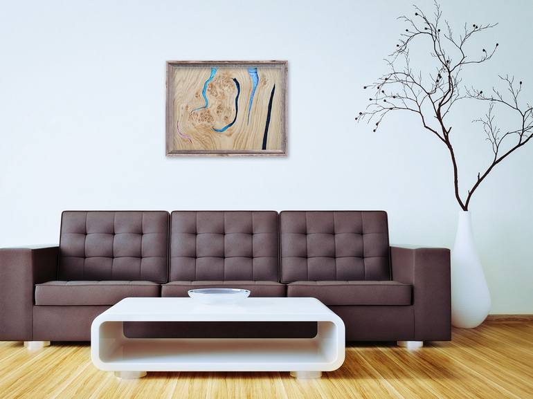 Original Minimalism Abstract Painting by Alexandra WishIWoodArt